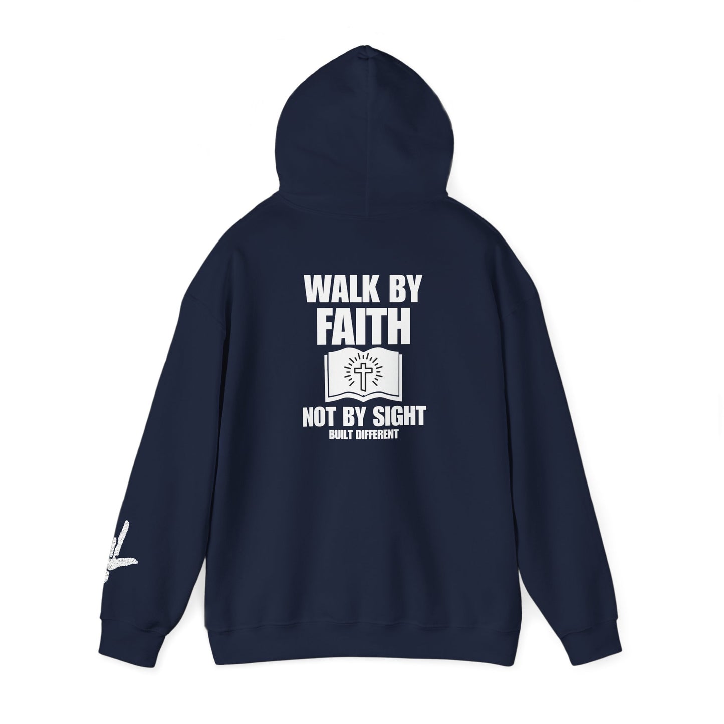 Built Different Walk By Faith | Jesus Says Walk By Faith Hoodie