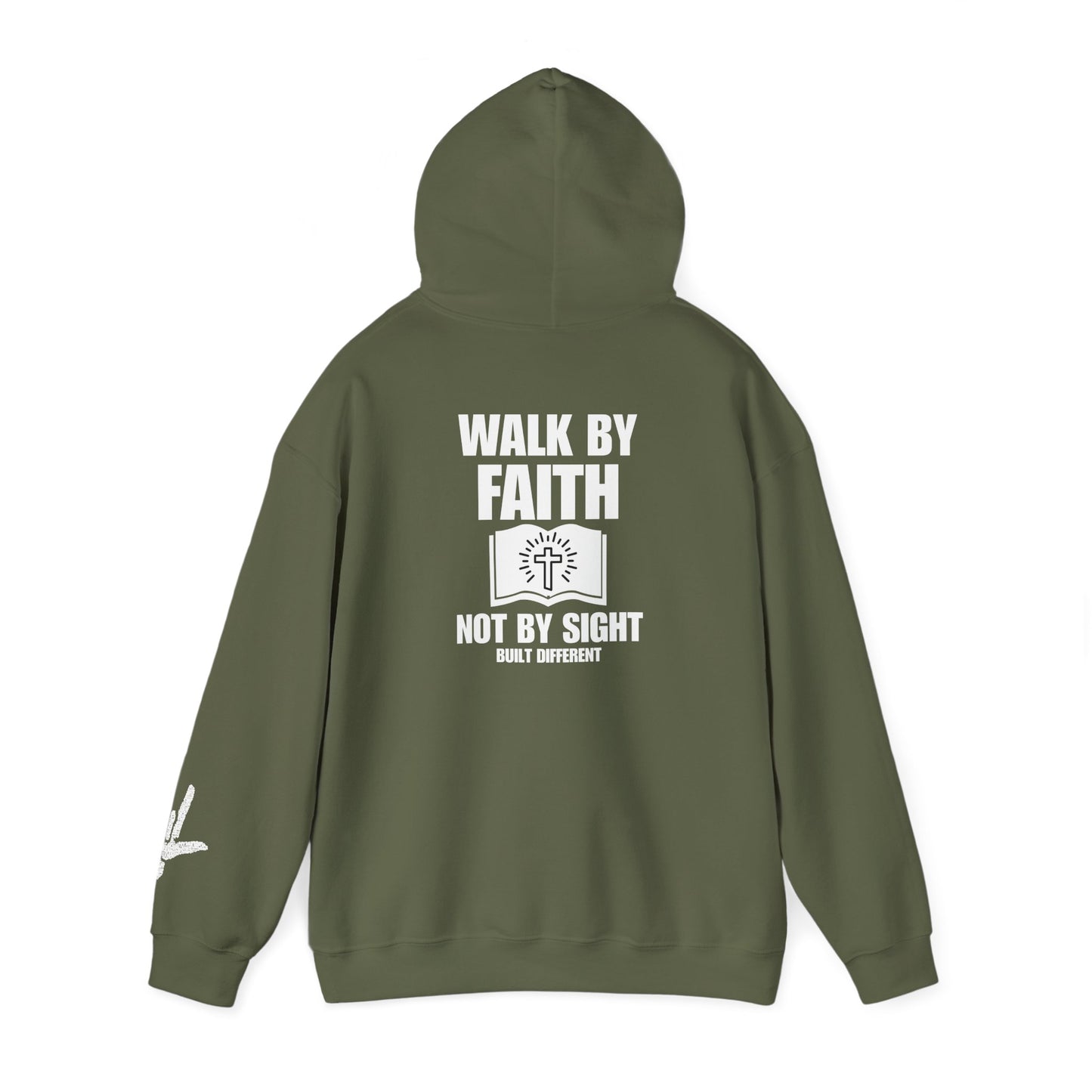 Built Different Walk By Faith | Jesus Says Walk By Faith Hoodie
