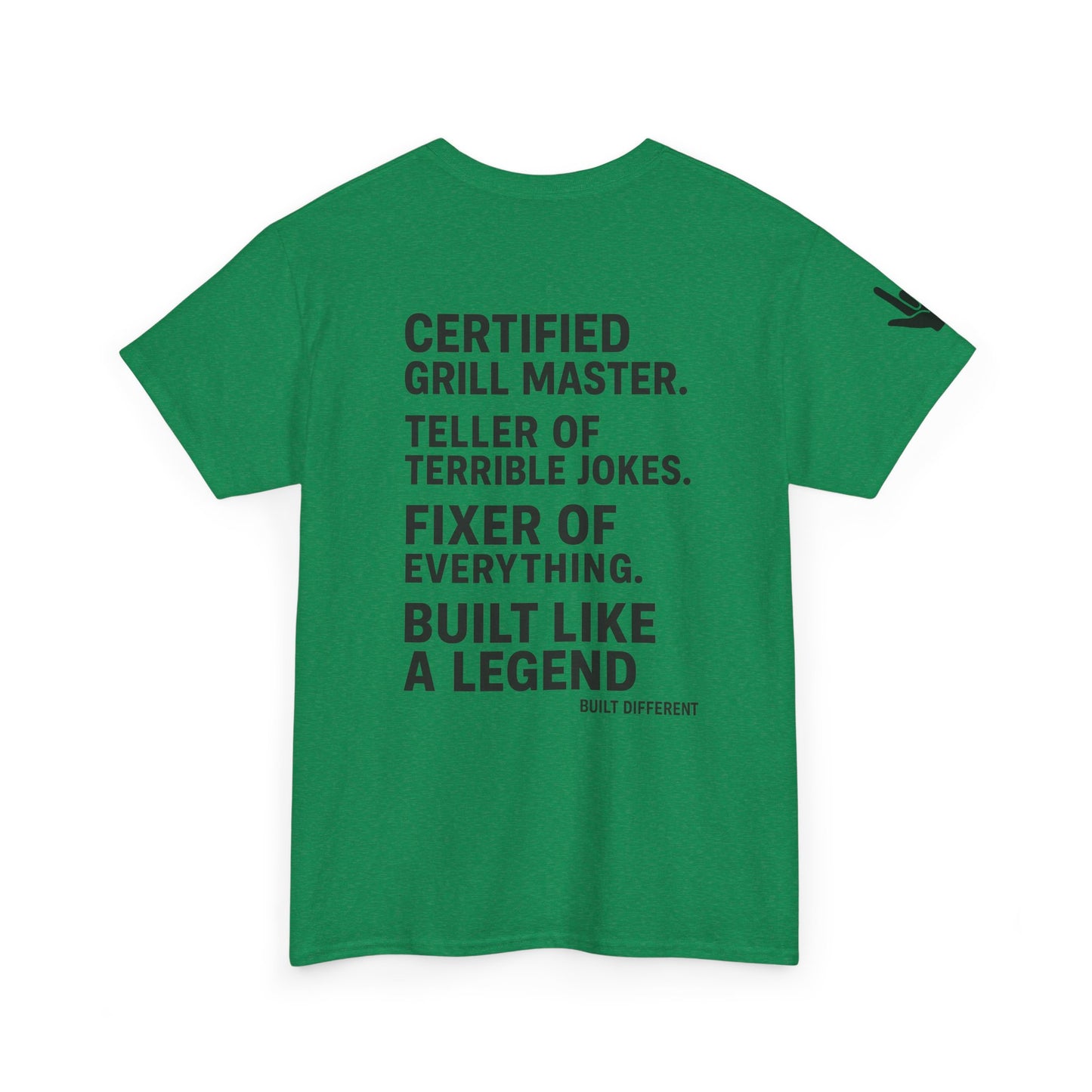 “Father Figure T-Shirt – Built Different Dad Shirt | Certified Grill Master Tee”