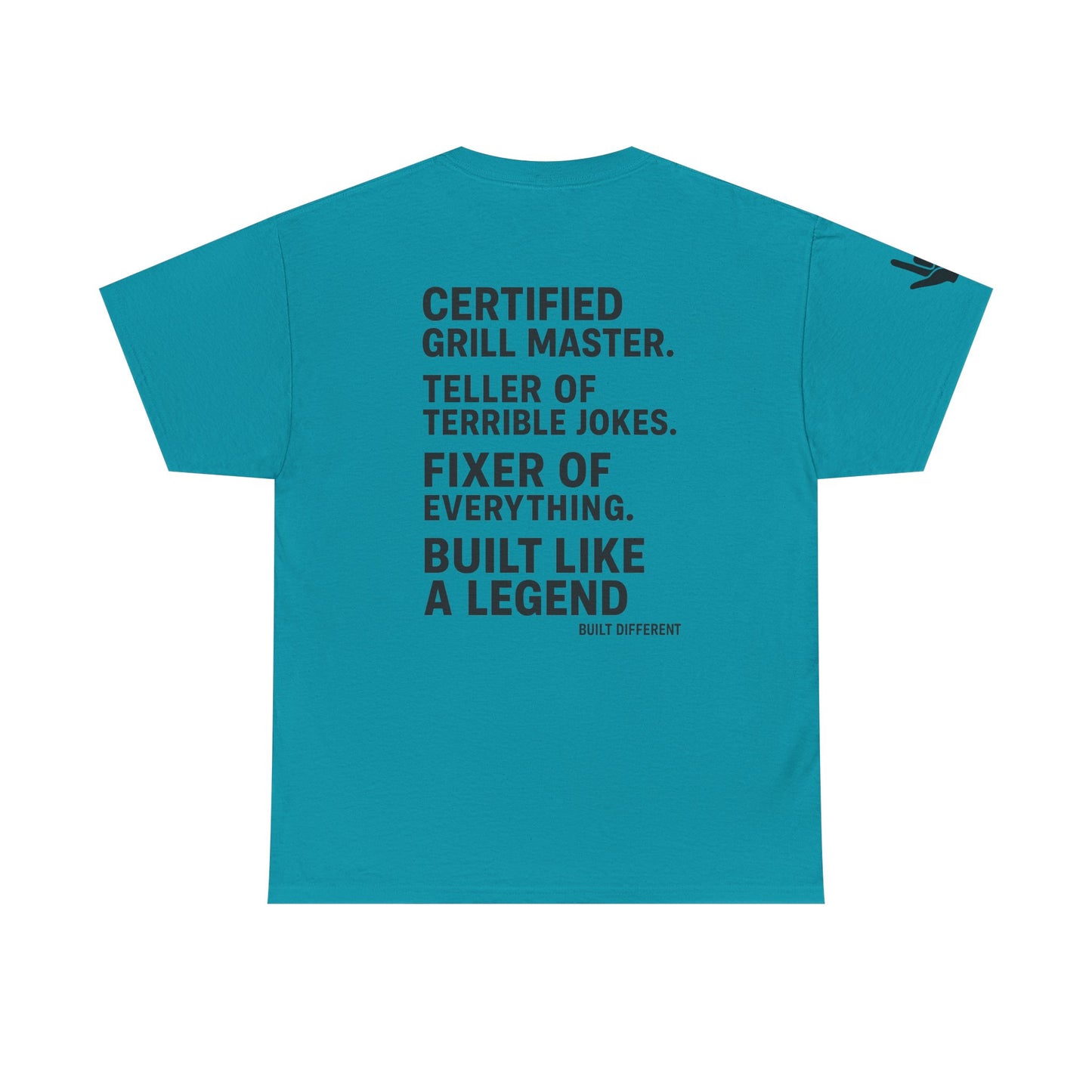 “Father Figure T-Shirt – Built Different Dad Shirt | Certified Grill Master Tee”