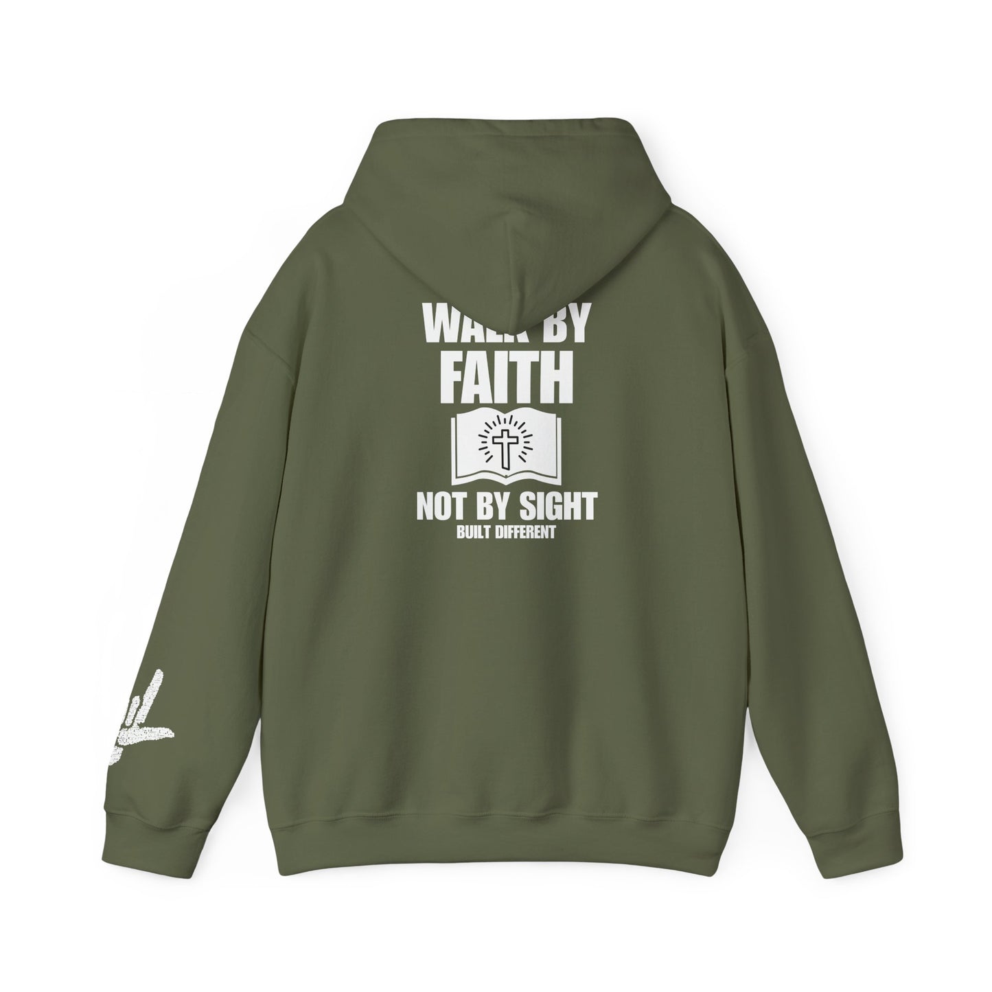 Built Different Walk By Faith | Jesus Says Walk By Faith Hoodie