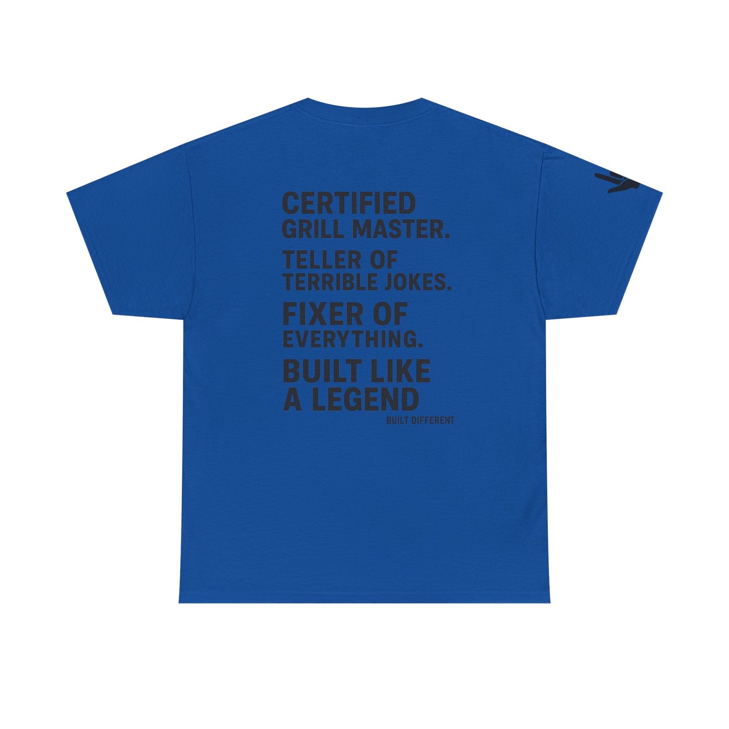 “Father Figure T-Shirt – Built Different Dad Shirt | Certified Grill Master Tee”