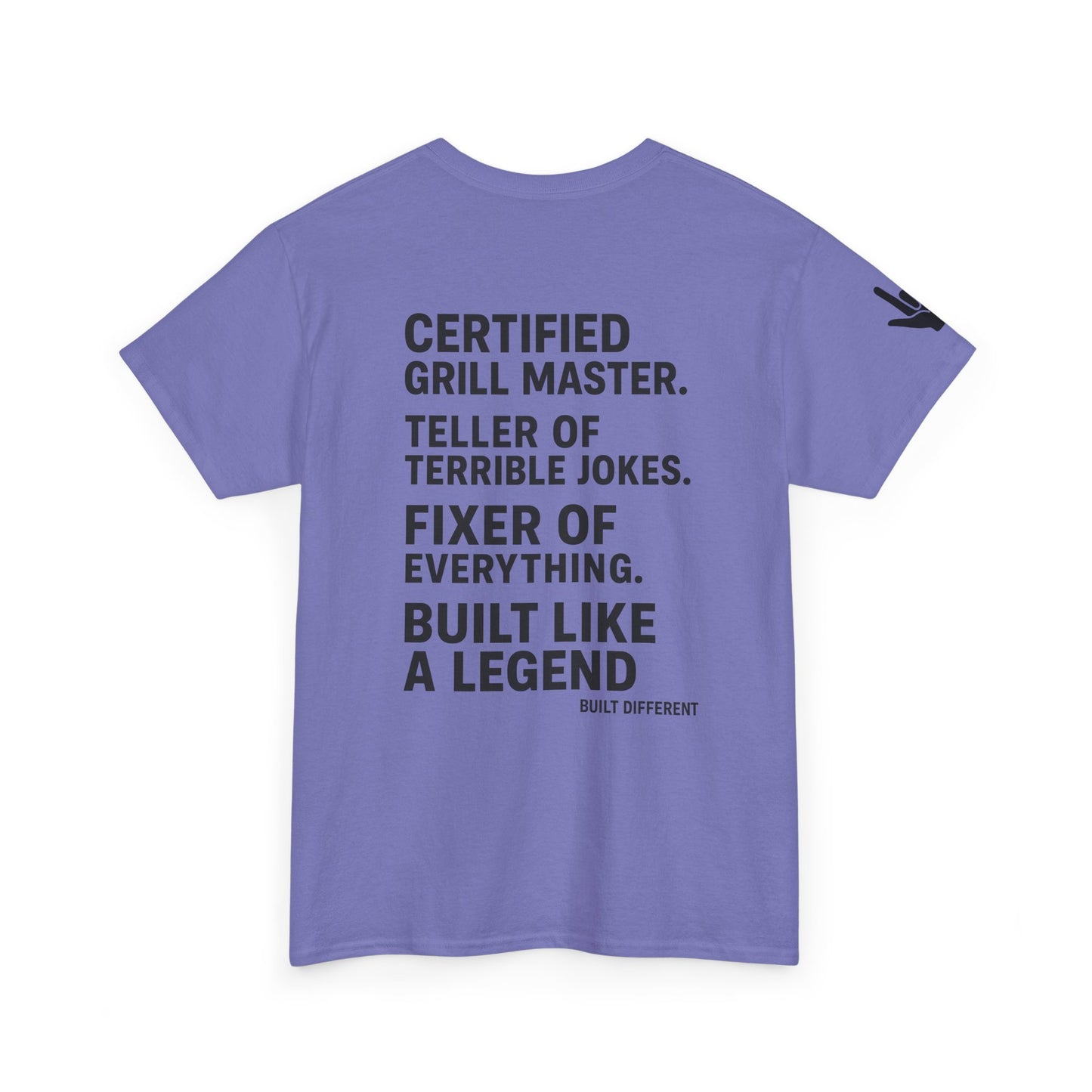 “Father Figure T-Shirt – Built Different Dad Shirt | Certified Grill Master Tee”