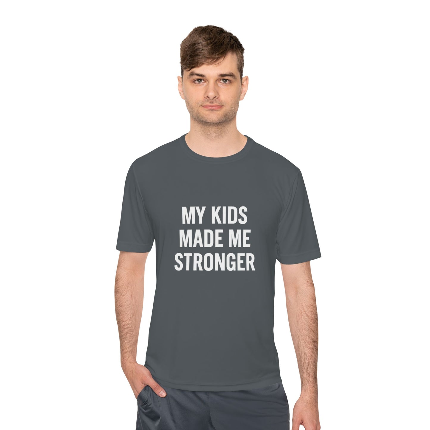 “My Kids Made Me Stronger T-Shirt – Built Different Dad Tee | Motivational Father Shirt”