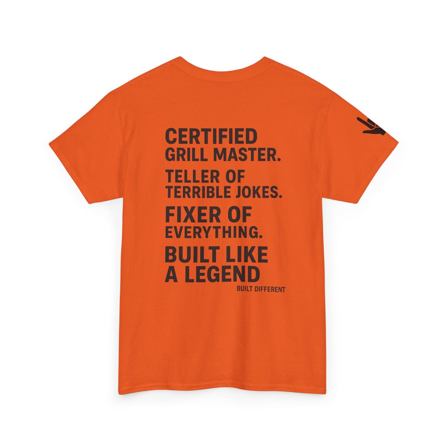 “Father Figure T-Shirt – Built Different Dad Shirt | Certified Grill Master Tee”