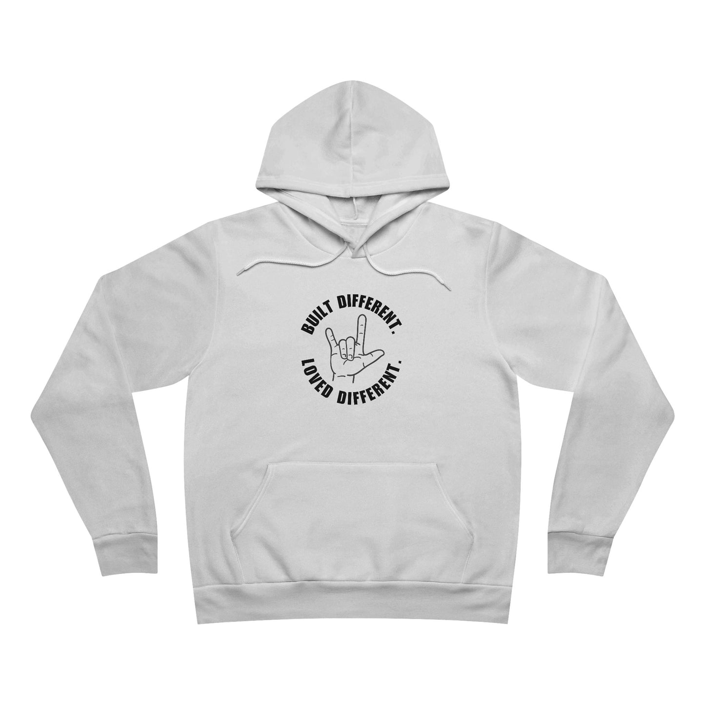 Built Different. Loved Different. | ASL “I Love You” Hoodie
