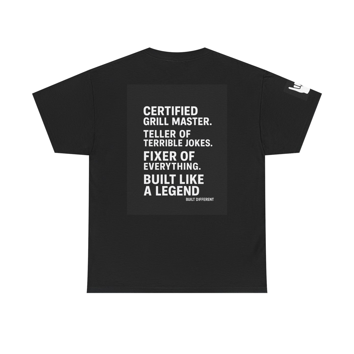 “Father Figure T-Shirt – Built Different Dad Shirt | Certified Grill Master Tee”