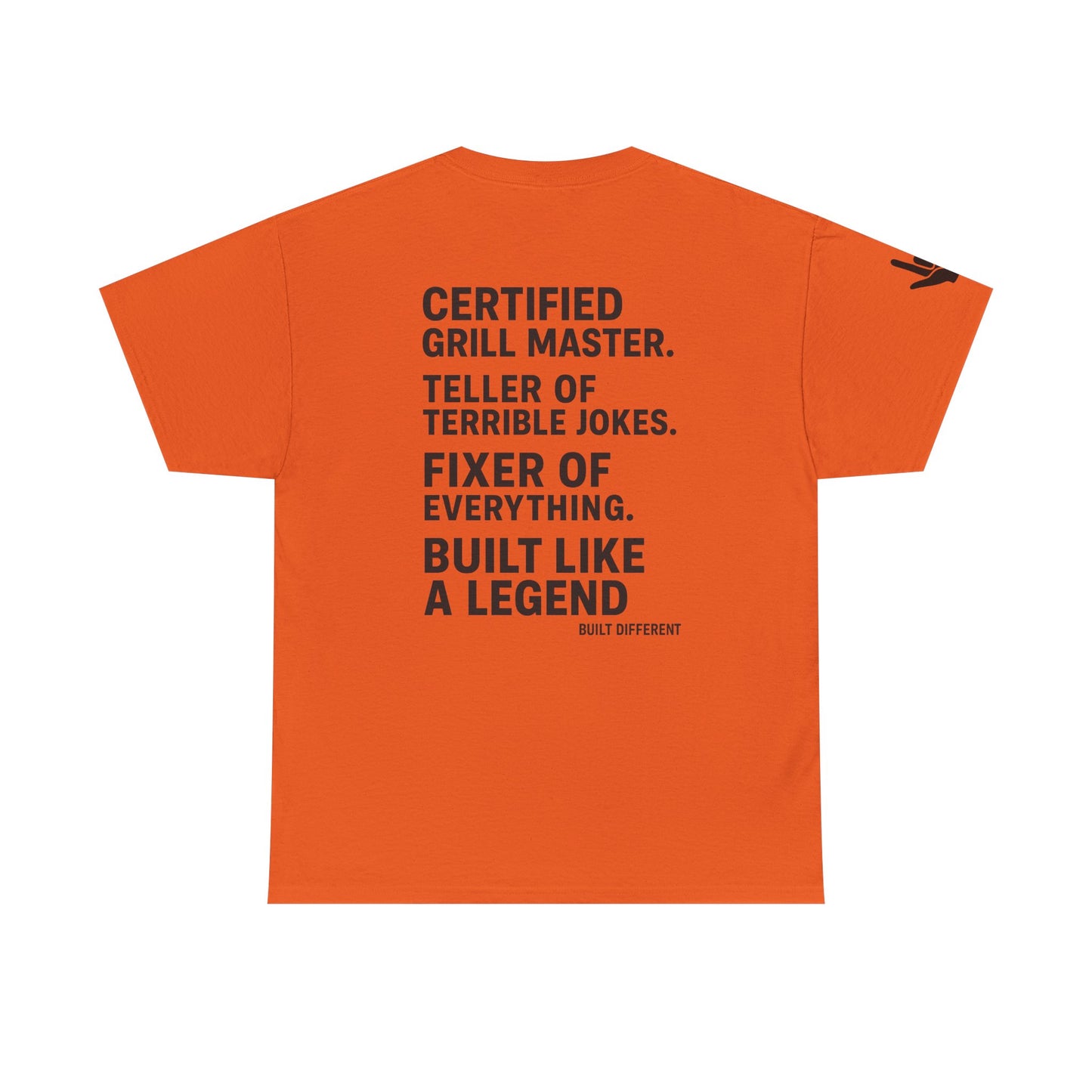 “Father Figure T-Shirt – Built Different Dad Shirt | Certified Grill Master Tee”