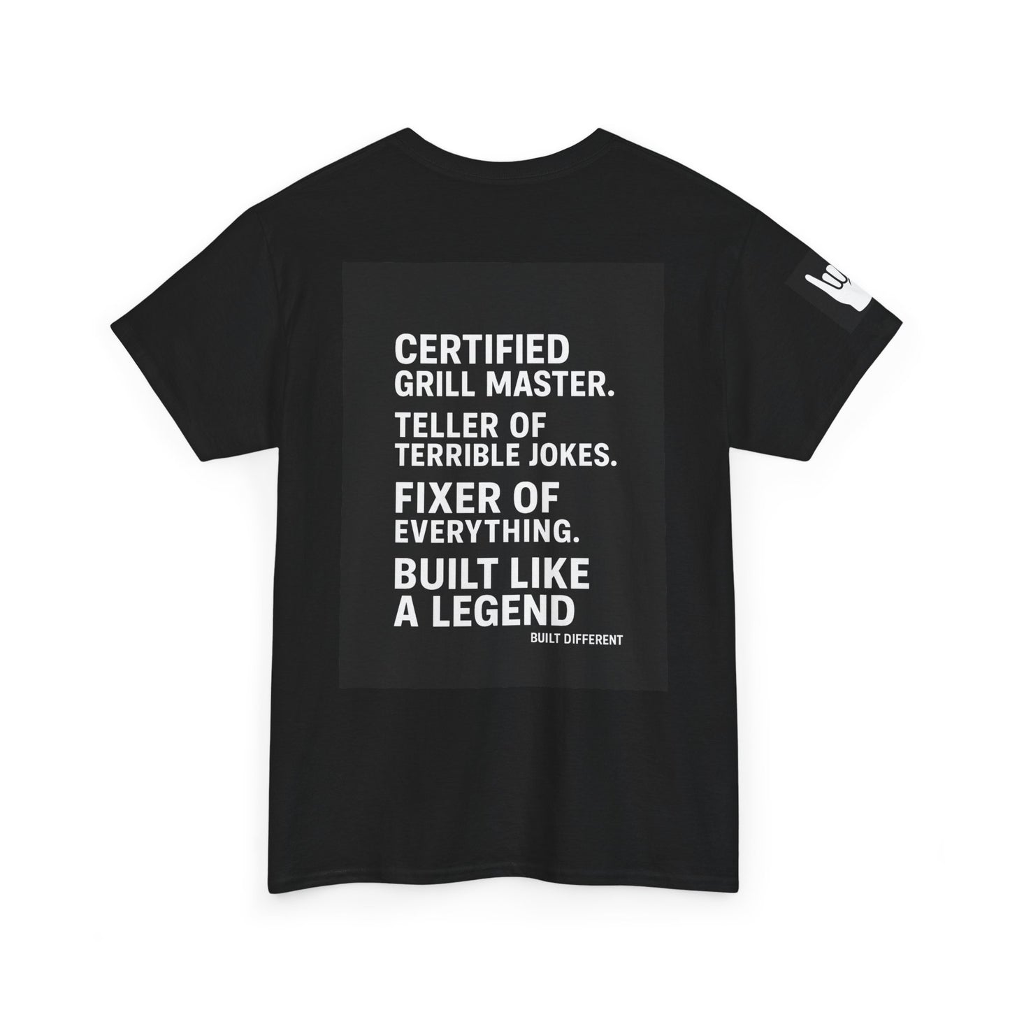 “Father Figure T-Shirt – Built Different Dad Shirt | Certified Grill Master Tee”