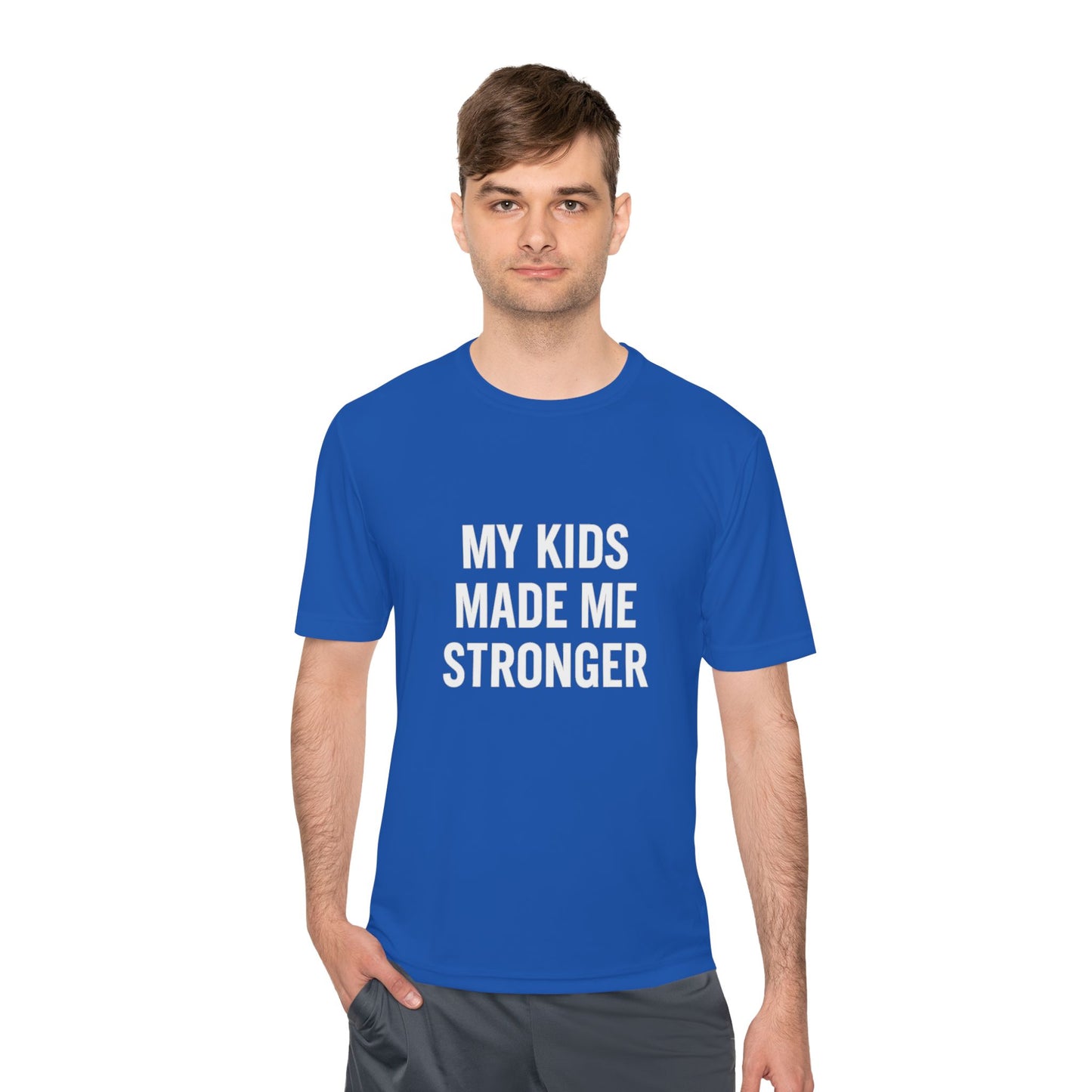 “My Kids Made Me Stronger T-Shirt – Built Different Dad Tee | Motivational Father Shirt”