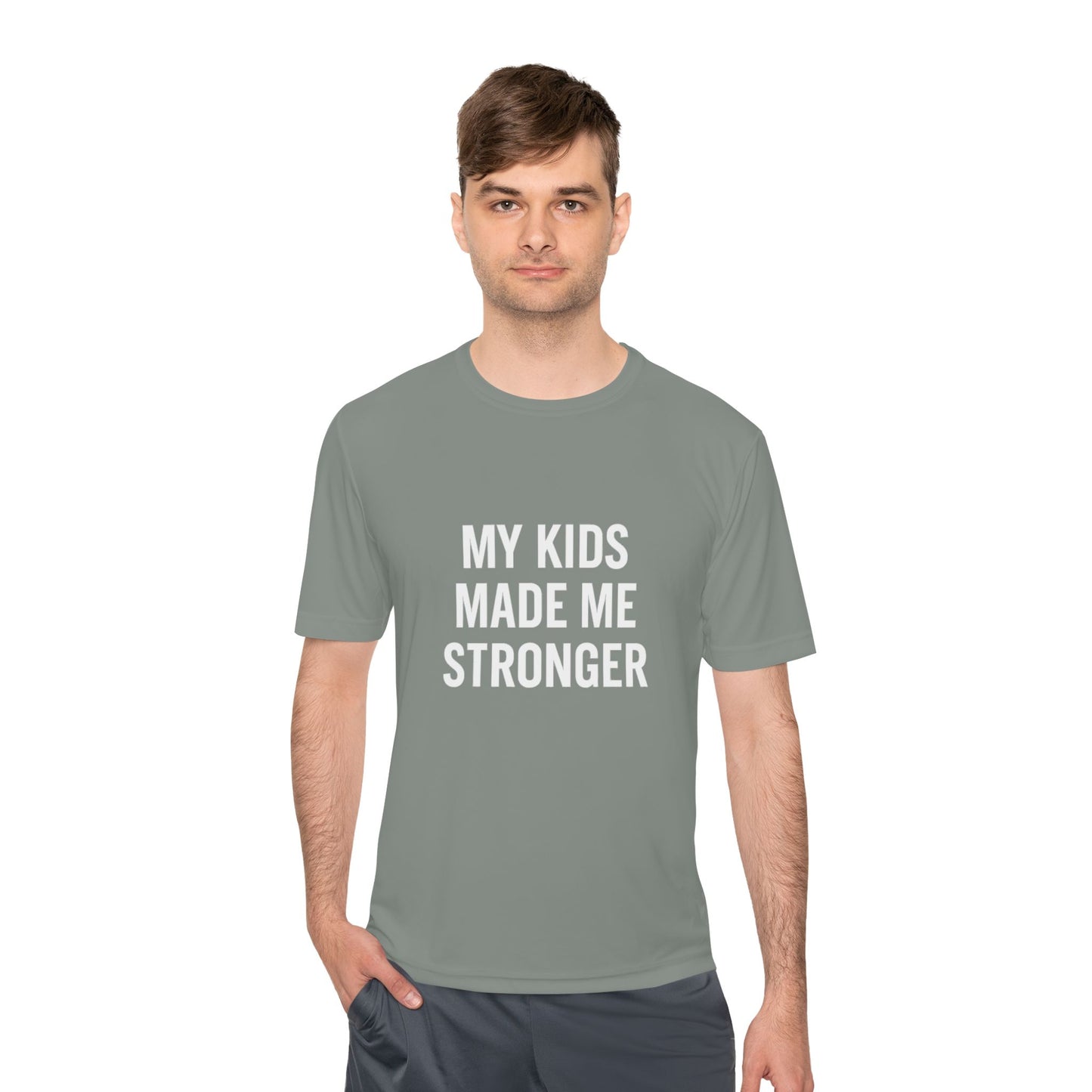 “My Kids Made Me Stronger T-Shirt – Built Different Dad Tee | Motivational Father Shirt”