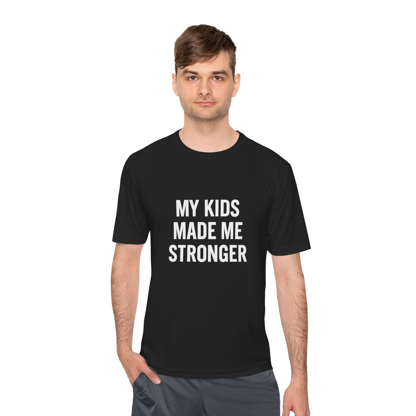 “My Kids Made Me Stronger T-Shirt – Built Different Dad Tee | Motivational Father Shirt”
