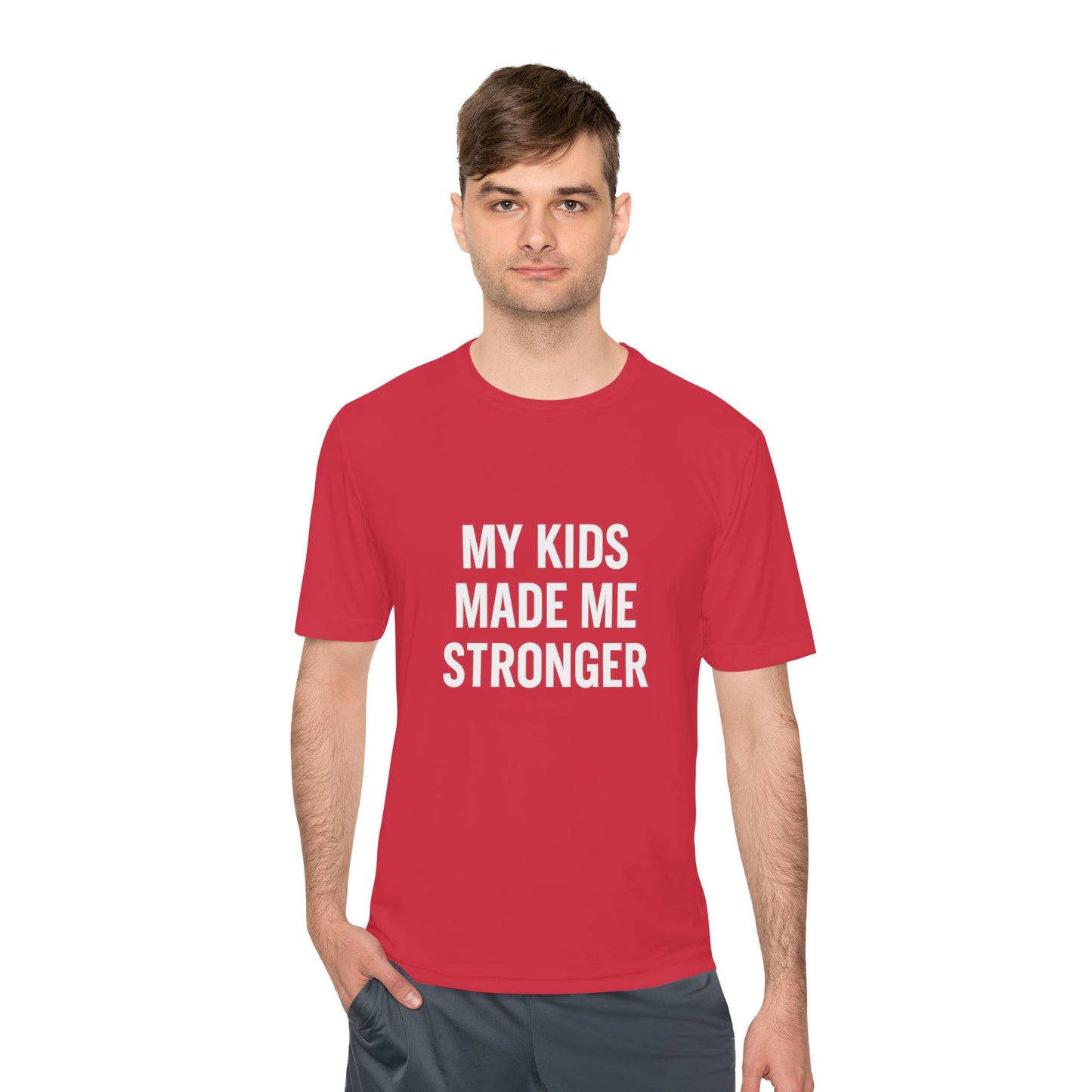 “My Kids Made Me Stronger T-Shirt – Built Different Dad Tee | Motivational Father Shirt”