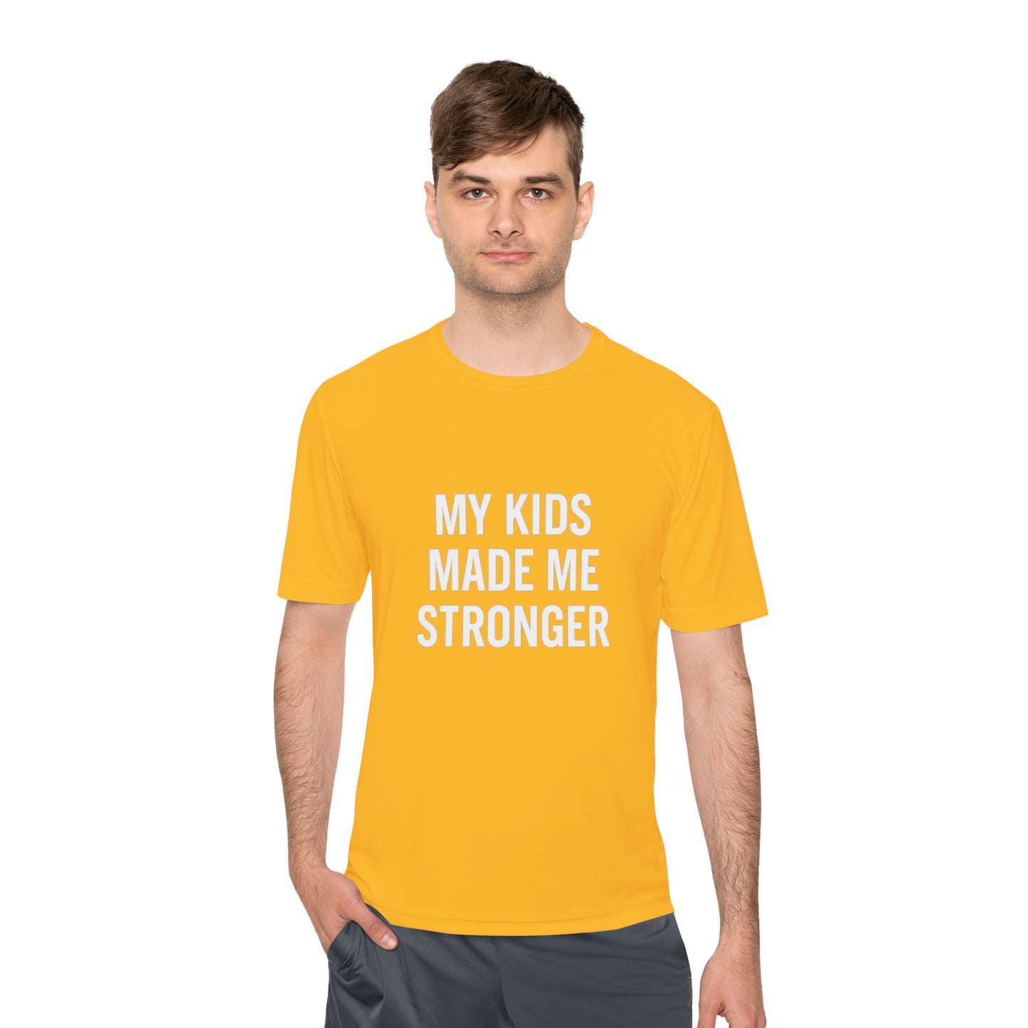 “My Kids Made Me Stronger T-Shirt – Built Different Dad Tee | Motivational Father Shirt”
