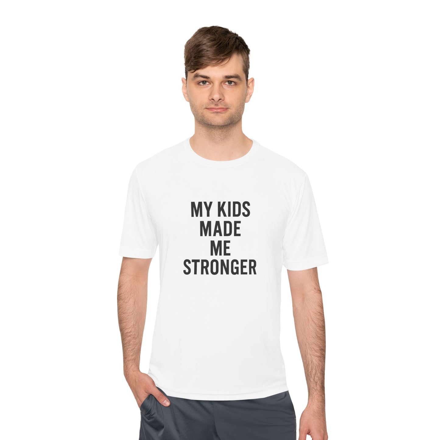 “My Kids Made Me Stronger T-Shirt – Built Different Dad Tee | Motivational Father Shirt”