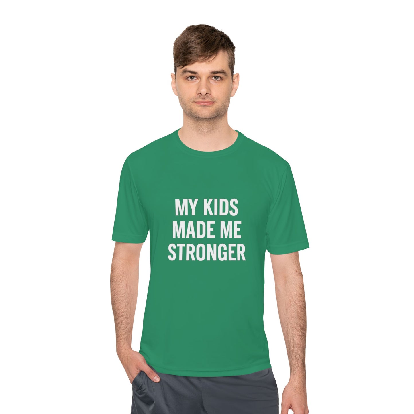 “My Kids Made Me Stronger T-Shirt – Built Different Dad Tee | Motivational Father Shirt”