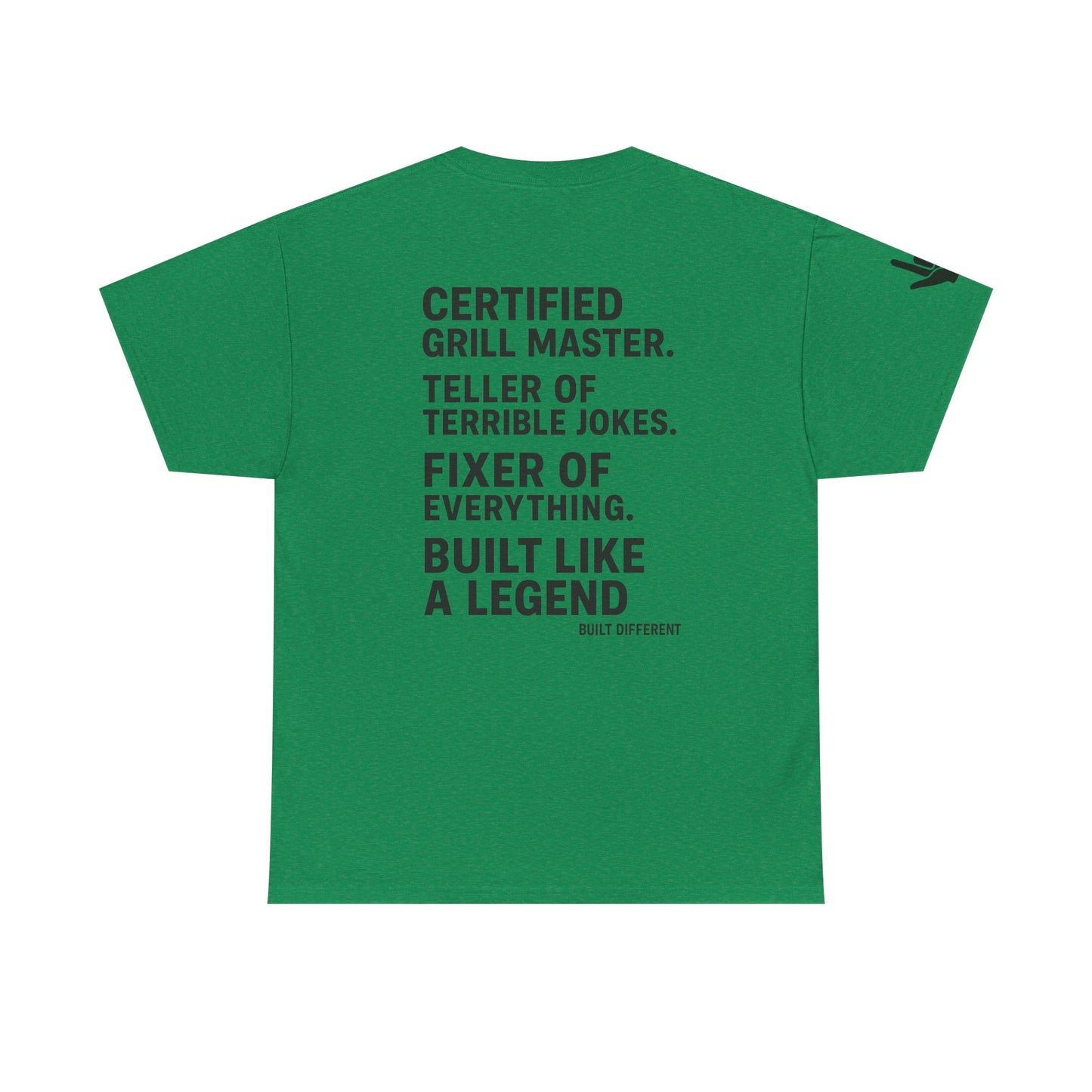 “Father Figure T-Shirt – Built Different Dad Shirt | Certified Grill Master Tee”