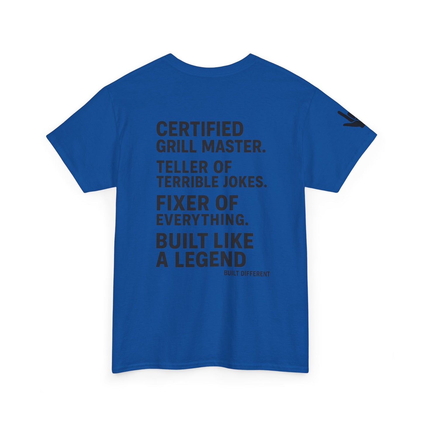 “Father Figure T-Shirt – Built Different Dad Shirt | Certified Grill Master Tee”
