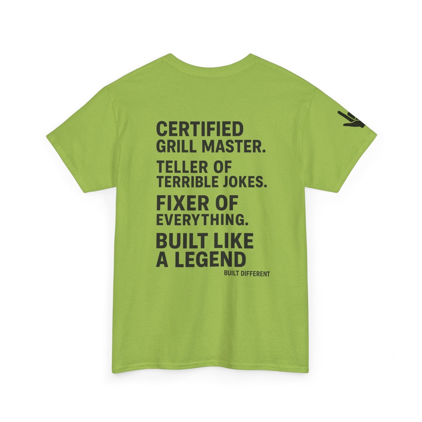 “Father Figure T-Shirt – Built Different Dad Shirt | Certified Grill Master Tee”