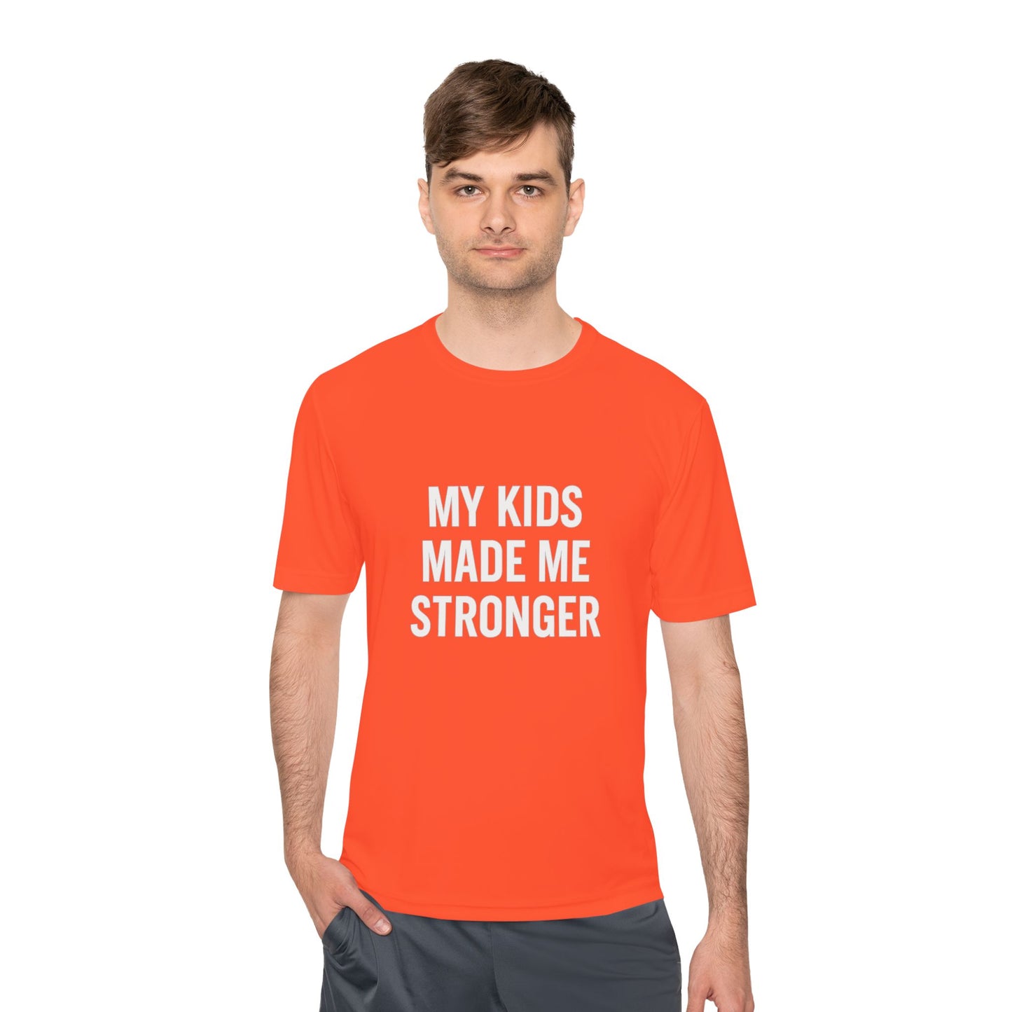“My Kids Made Me Stronger T-Shirt – Built Different Dad Tee | Motivational Father Shirt”