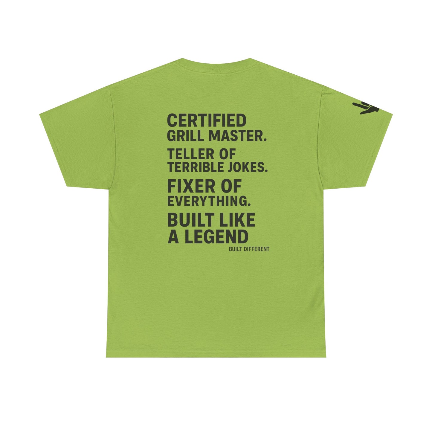 “Father Figure T-Shirt – Built Different Dad Shirt | Certified Grill Master Tee”