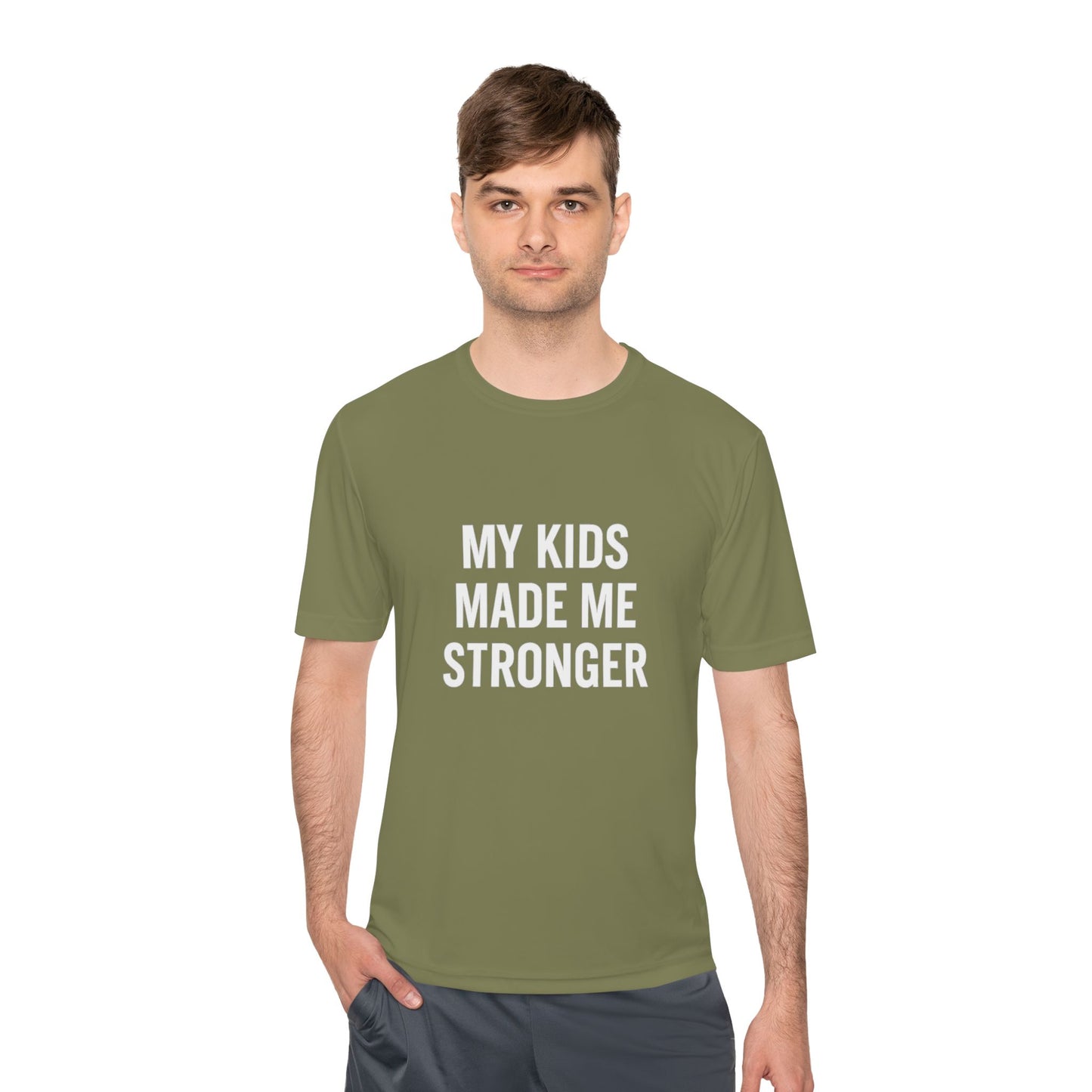 “My Kids Made Me Stronger T-Shirt – Built Different Dad Tee | Motivational Father Shirt”