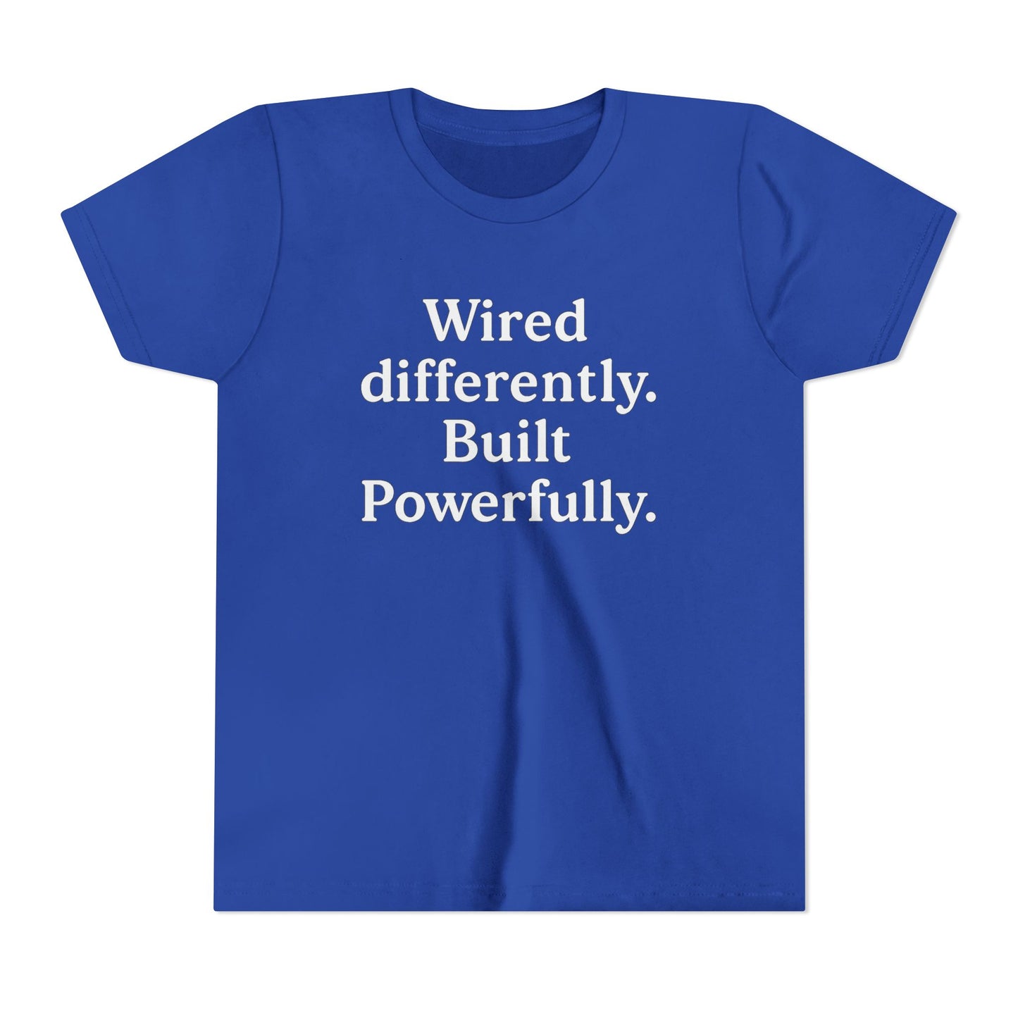 "Wired Differently. Built Beautifully." Autism Awareness Tee