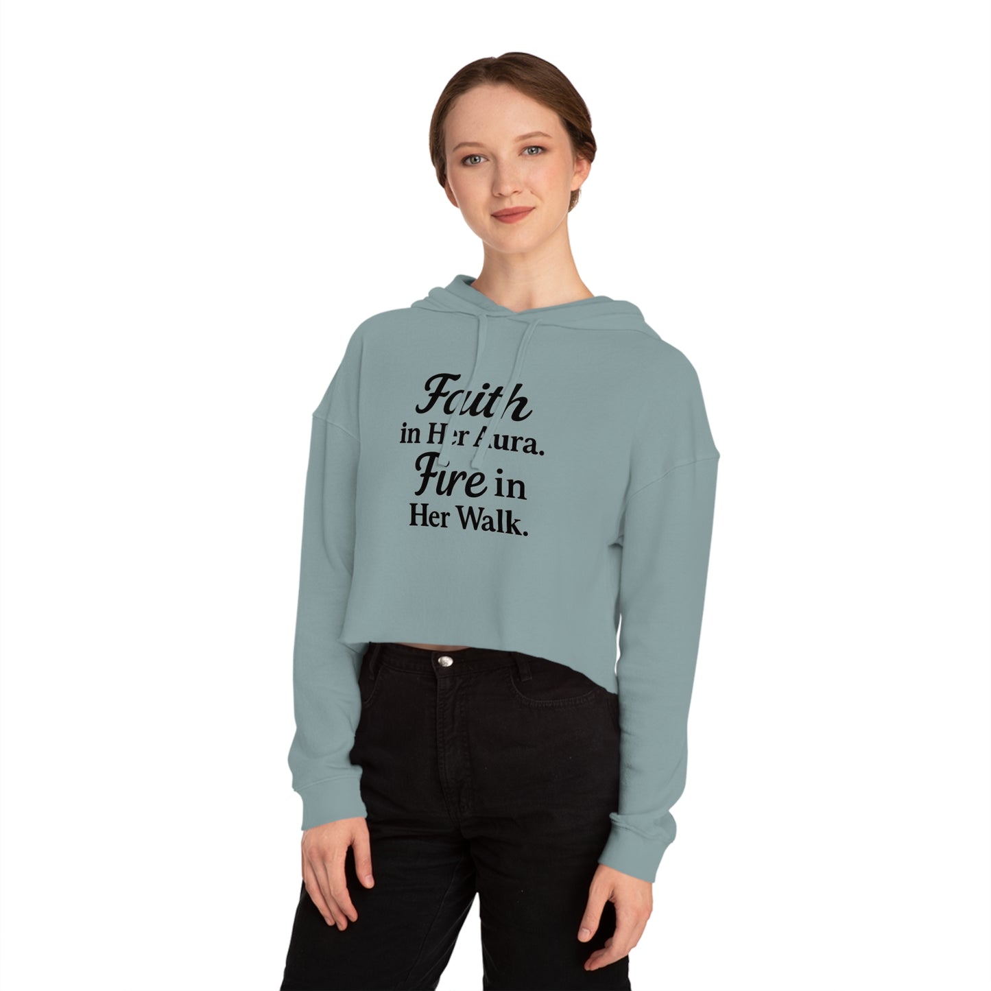 She’s Built Different | Empowerment Crop Hoodie