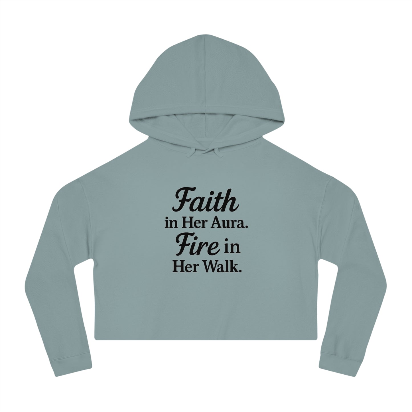 She’s Built Different | Empowerment Crop Hoodie