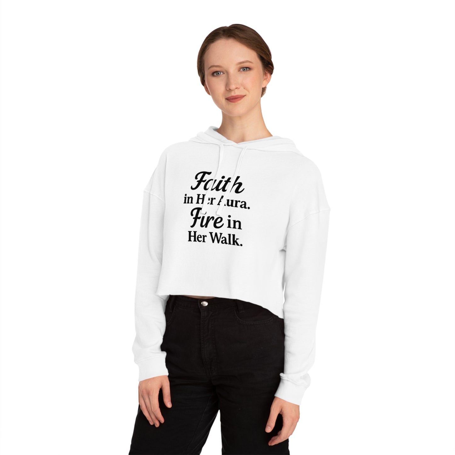 She’s Built Different | Empowerment Crop Hoodie