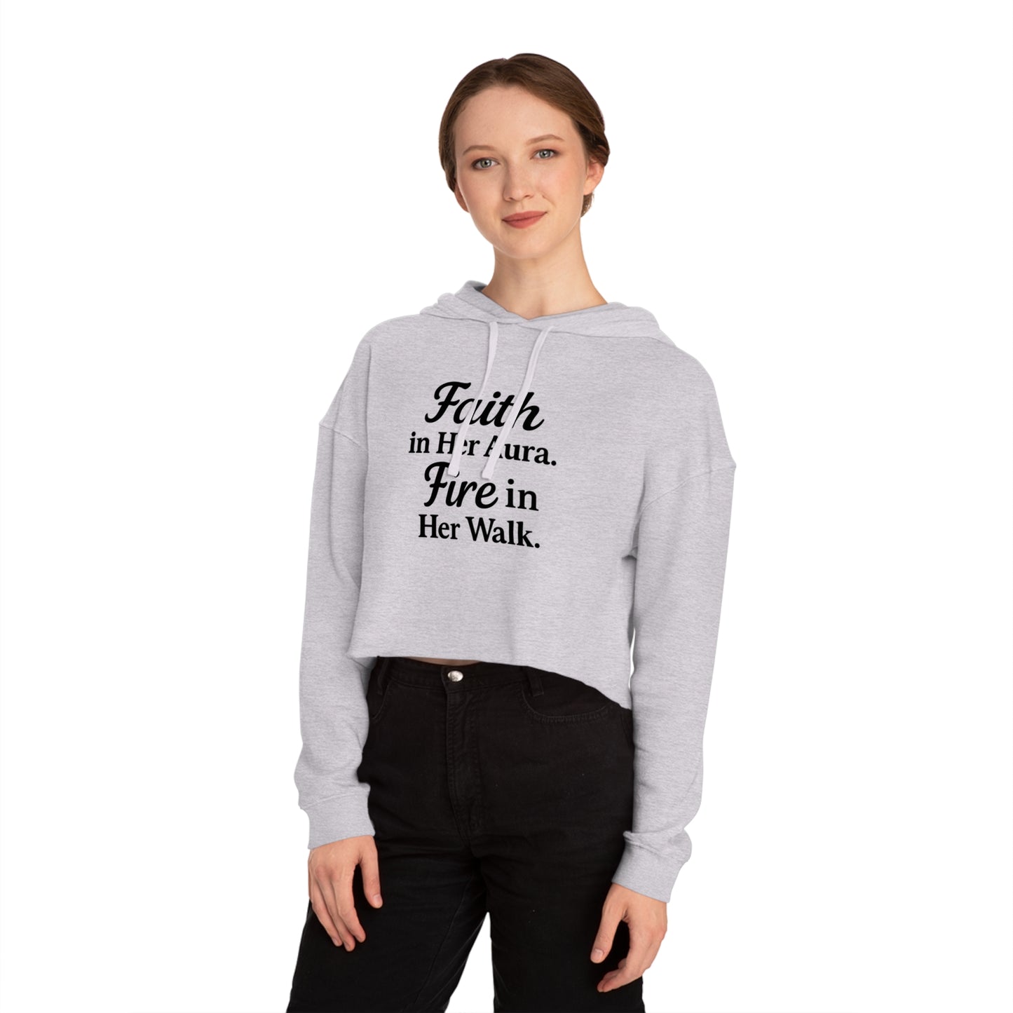 She’s Built Different | Empowerment Crop Hoodie