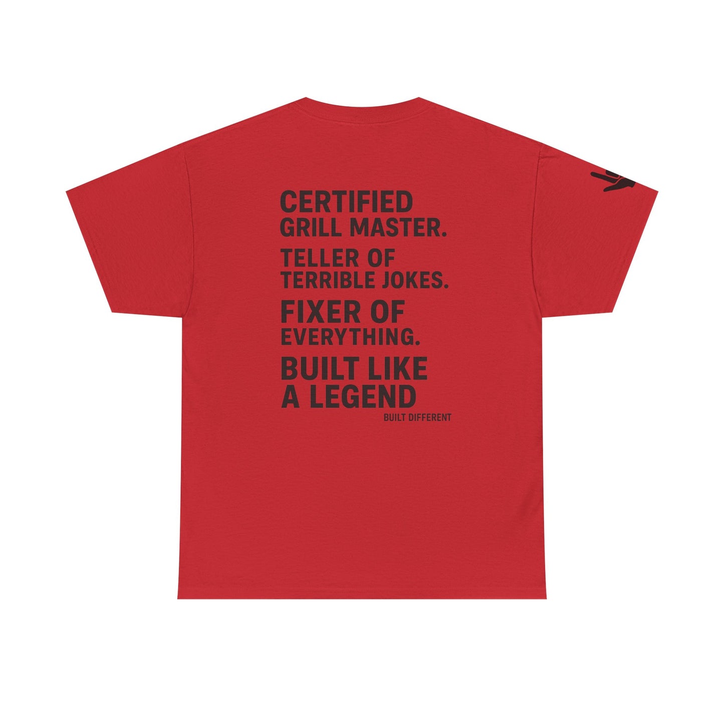 “Father Figure T-Shirt – Built Different Dad Shirt | Certified Grill Master Tee”