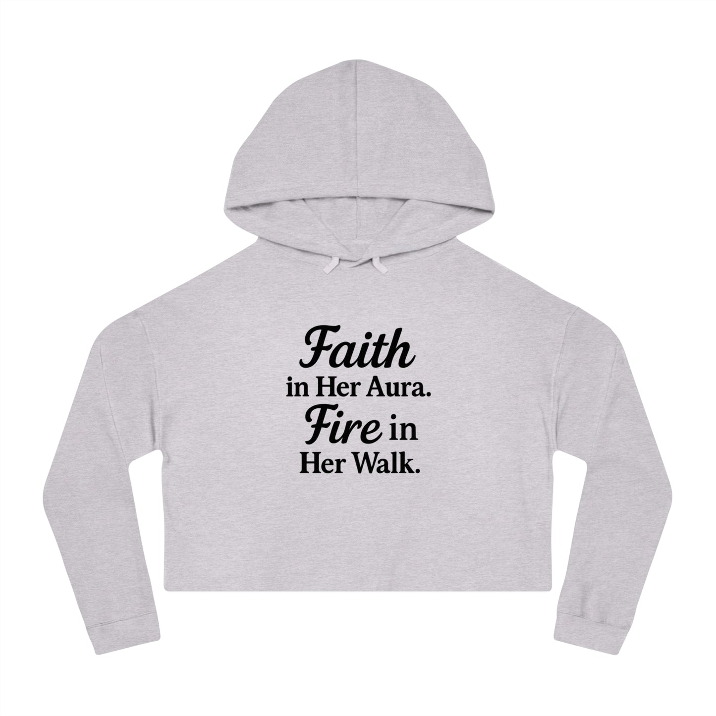 She’s Built Different | Empowerment Crop Hoodie