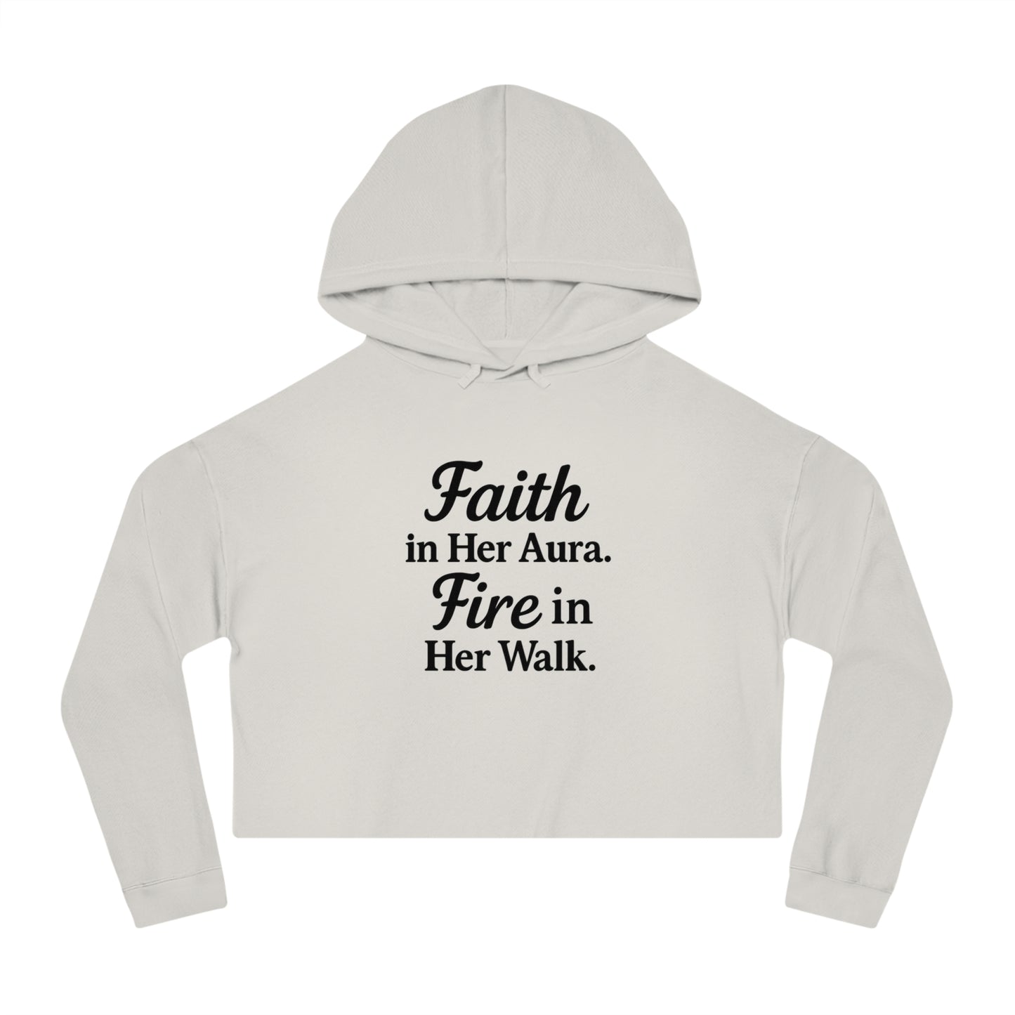 She’s Built Different | Empowerment Crop Hoodie