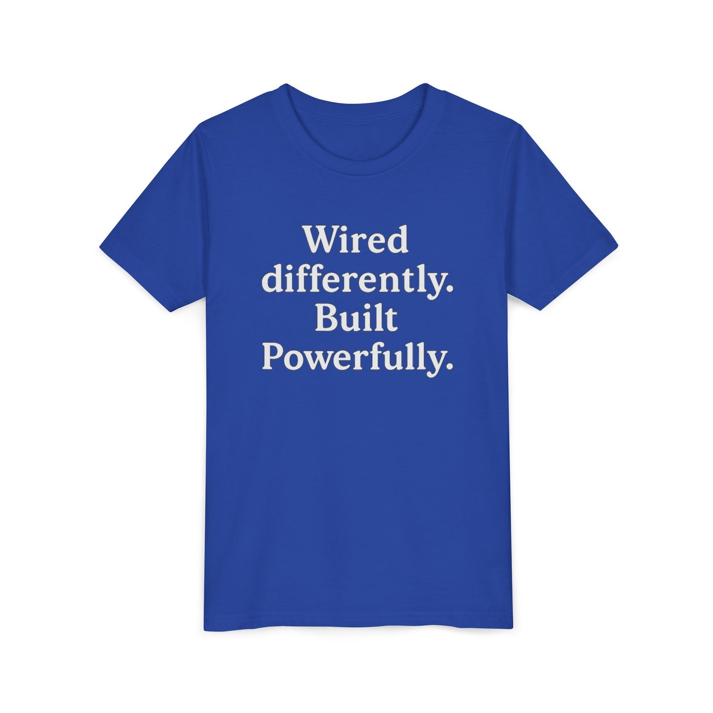 "Wired Differently. Built Beautifully." Autism Awareness Tee
