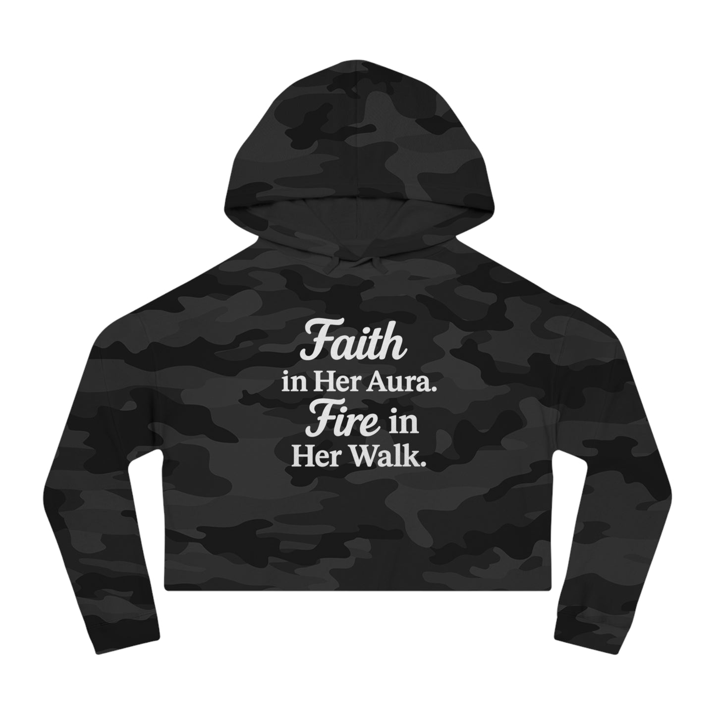 She’s Built Different | Empowerment Crop Hoodie