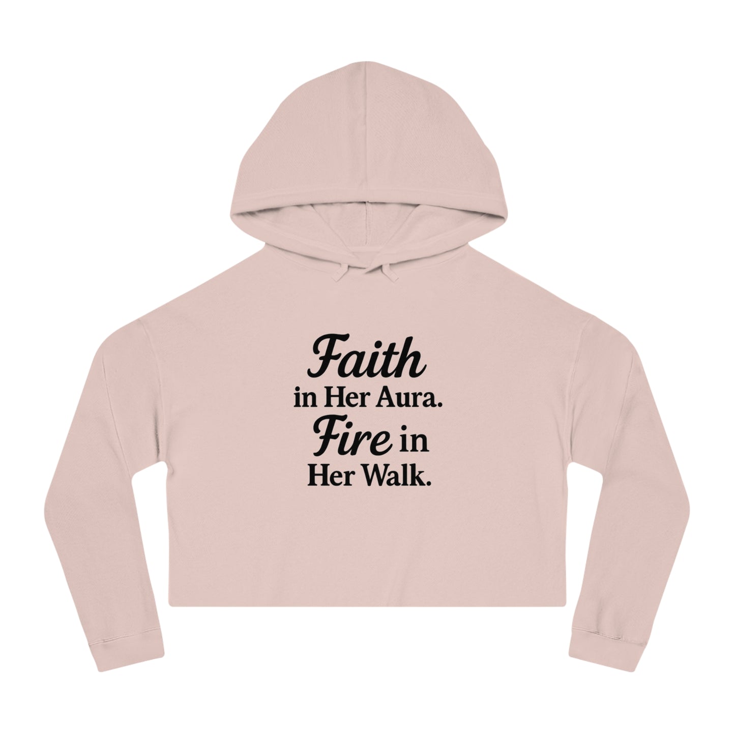 She’s Built Different | Empowerment Crop Hoodie