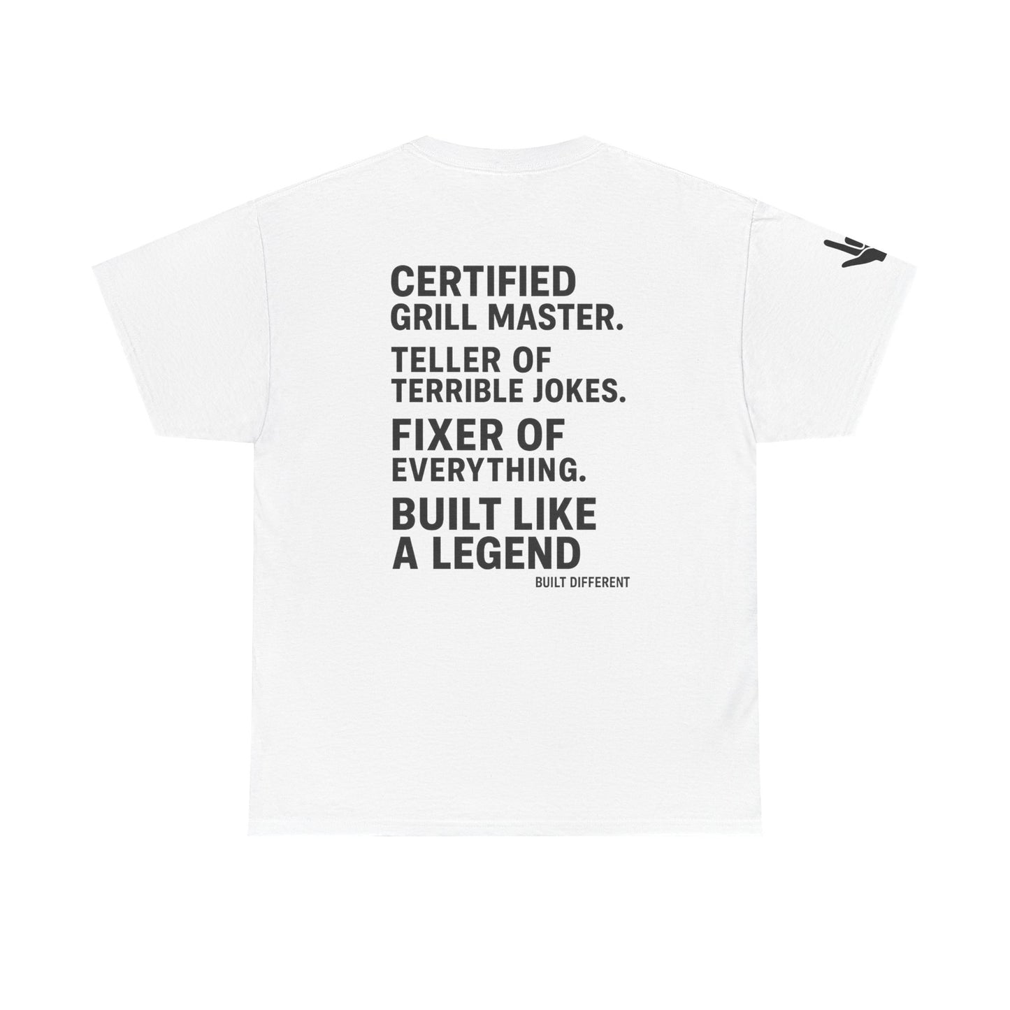 “Father Figure T-Shirt – Built Different Dad Shirt | Certified Grill Master Tee”