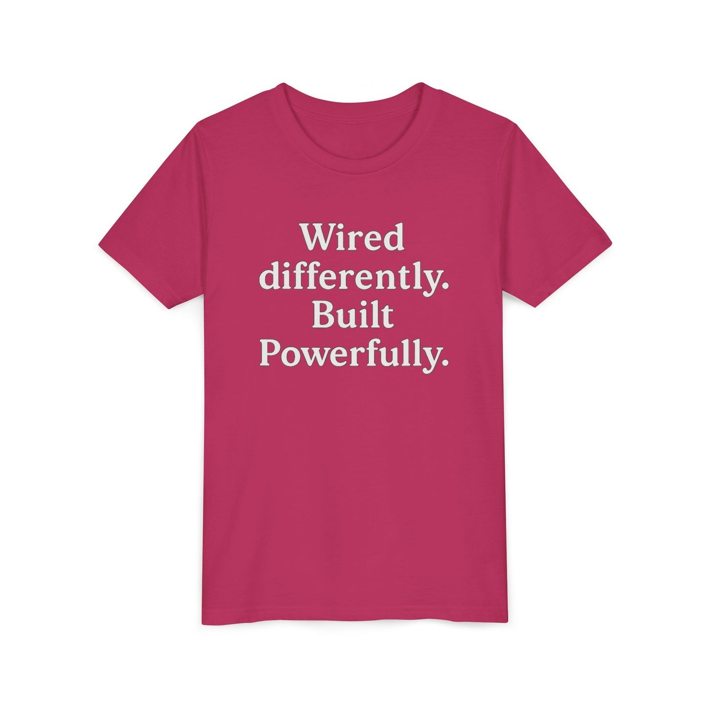 "Wired Differently. Built Beautifully." Autism Awareness Tee
