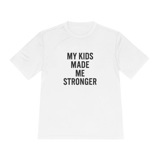 “My Kids Made Me Stronger T-Shirt – Built Different Dad Tee | Motivational Father Shirt”