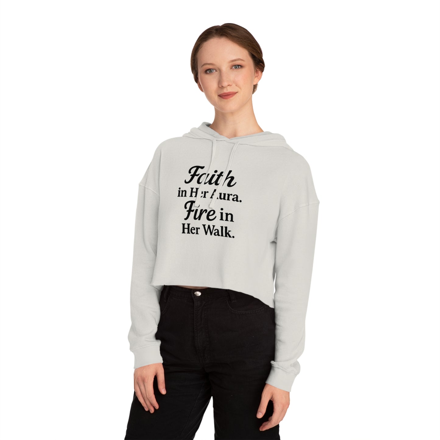 She’s Built Different | Empowerment Crop Hoodie
