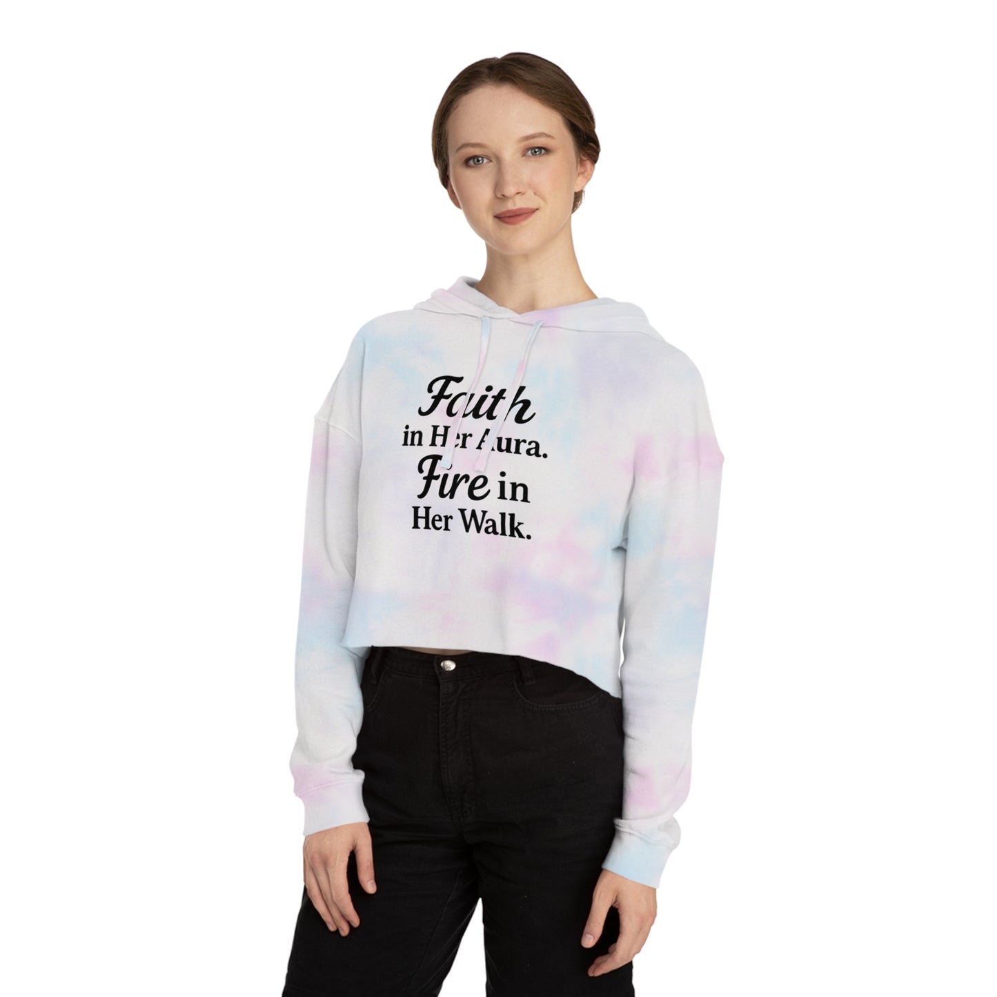 She’s Built Different | Empowerment Crop Hoodie