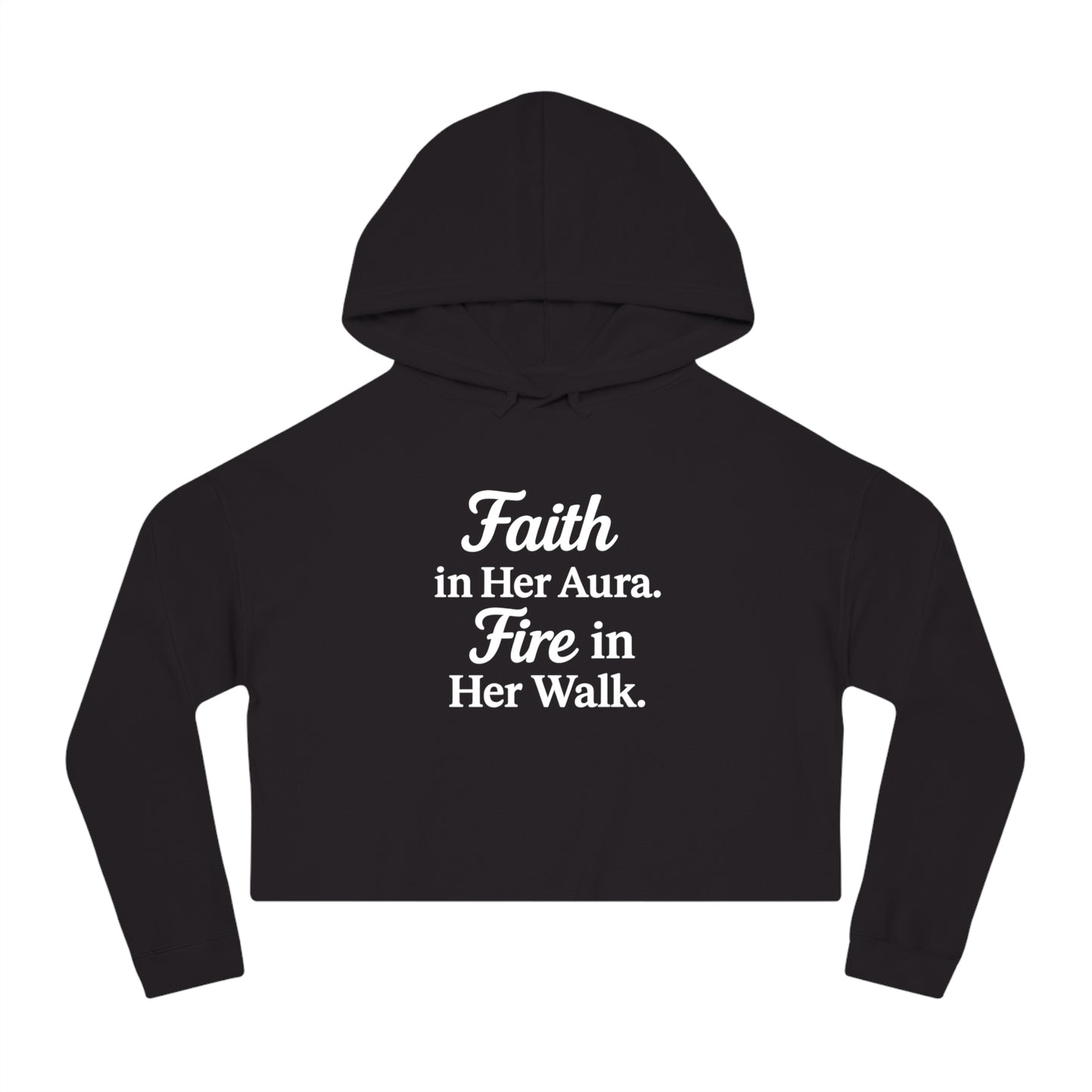 She’s Built Different | Empowerment Crop Hoodie