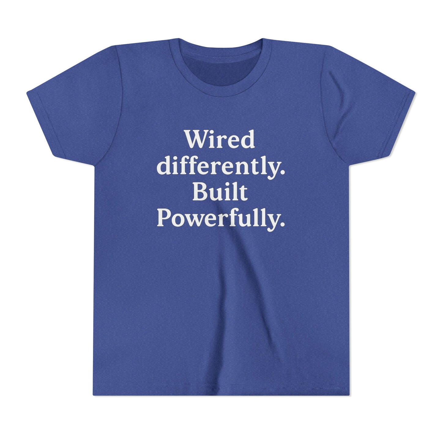 "Wired Differently. Built Beautifully." Autism Awareness Tee